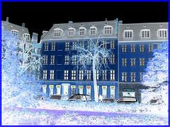 La zone Ortopaed Skomager- Copenhague - Effet  négatif bleu- Blue negative effect- 20 octobre 2008