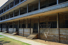 Exterior of the Tuol Sleng Genocide Museum