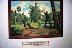 Painting which shows cruel history