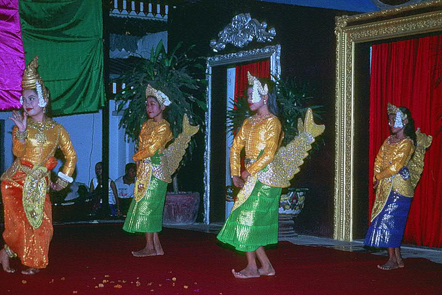 Mermaid dancers in their fishing dress