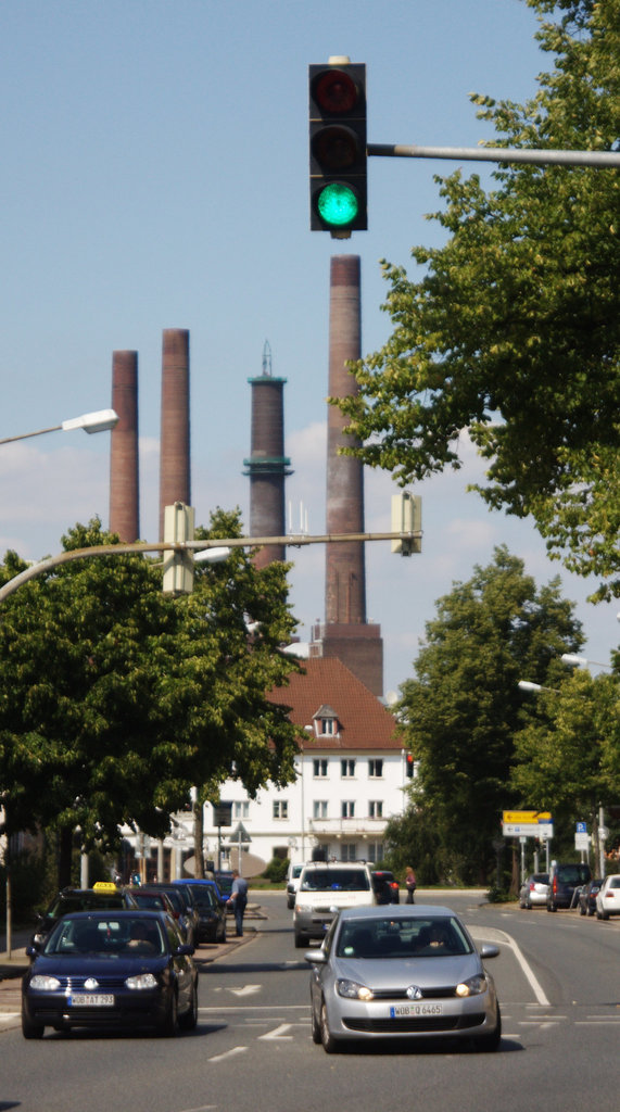 Schornsteine vom VW Werk Wolfsburg