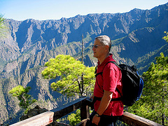 auf der Aussichtsplattform in der Caldera de Taburiente - La Palma