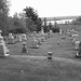 Cimetière pittoresque / Picturesque cemetery -   Newport, Vermont.  USA  /  États-Unis.   23 mai 2009 -  N & B