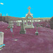Cimetière pittoresque / Picturesque cemetery -   Newport, Vermont.  USA  /  États-Unis.   23 mai 2009- Inversion RVB + ciel bleu photofiltré