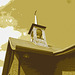 Église de campagne québecoise /  Juillet 2009 -  Postérisation sépiatisée.