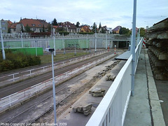 Tram Station Construction at Nadrazi Hostivar, Picture 2, Hostivar, Prague, CZ, 2009