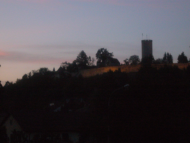 Burg im Abendlicht