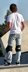 Skater Boy with Knee Pads