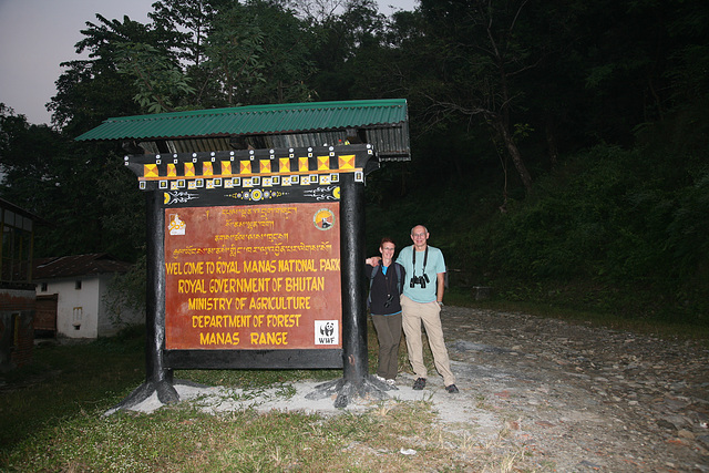 Bhutan border in Manas