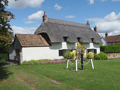 Thatched Cottage and Village Pump