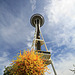 The Space Needle, Seattle, with a Chihuly Sculpture