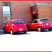 Dot red on tyres / Rouge pétant sur pneus -  Dans ma ville / Hometown.