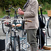 Veteran Cycle Club Member Charging His Pipe