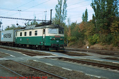 CD #130006-0 with Container Train at Nadrazi Hostivar, Hostivar, Prague, CZ, 2009