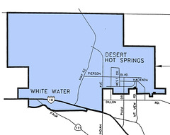 Mission Springs Water District boundary map