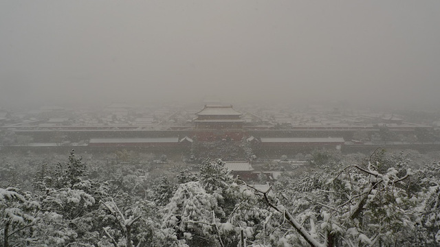 Snowing Over Forbidden City