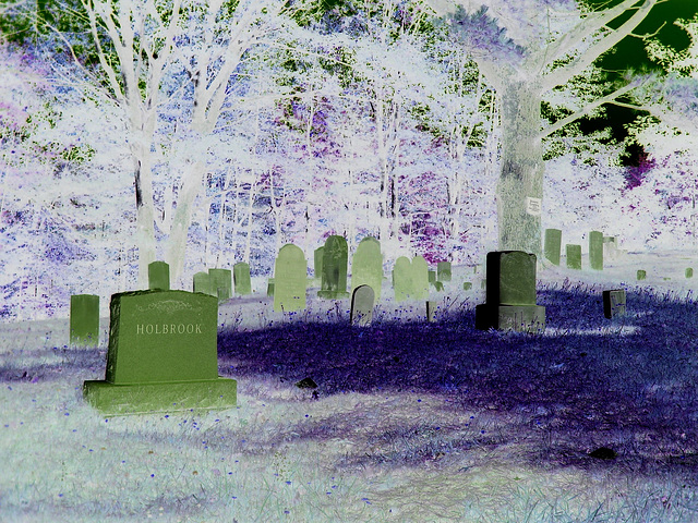 Dromore cemetery - Négatif RVB
