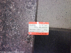 BR Ticket in Dejvicka Metro, Prague, CZ, 2009