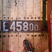 CSD #E458004? Numberplate in the Vagon Kafe, Prague, CZ, 2009