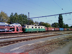 CD Class 130 Electric With Autoracks at Hostivar, Picture 2, Prague, CZ, 2009