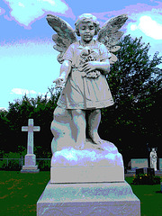 Ange funéraire /  Funeral angel - 12 juillet 2009  -  Postérisé