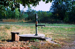 Old Hand Pump in Cimelice, Plzensky Kraj, Bohemia (CZ), 2009