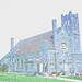 St-Mary's Assumption church / Middleburg, Vermont /  USA - États-Unis -  Contours de couleurs