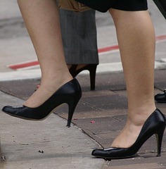 walking high heels
