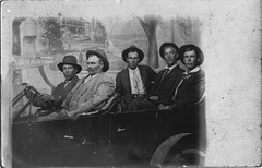 [Five men in car, Brandon, Manitoba]