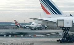 Airbus A380 in Paris Charles de Gaulle Airport, Paris, France, 2009