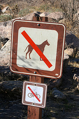 Bicycles Are Not Permitted If Smaller Than Great Danes Which Are Also Not Permit