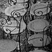 Garden chairs at Hotel des Romarins