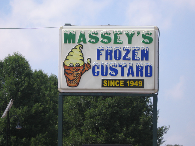 Massey's Frozen Custard Sign, Carlisle, Pa.
