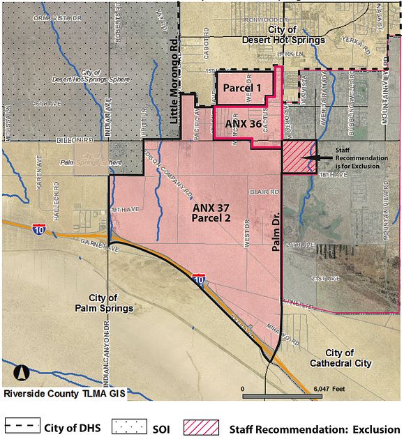 Desert Hot Springs Annexation Map 2009