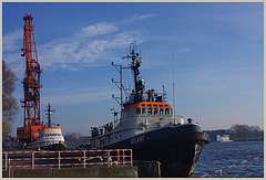 am Hafen von Swinemünde / at  harbour of Świnoujście