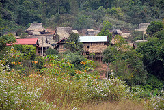 Hilltribes village at the hill