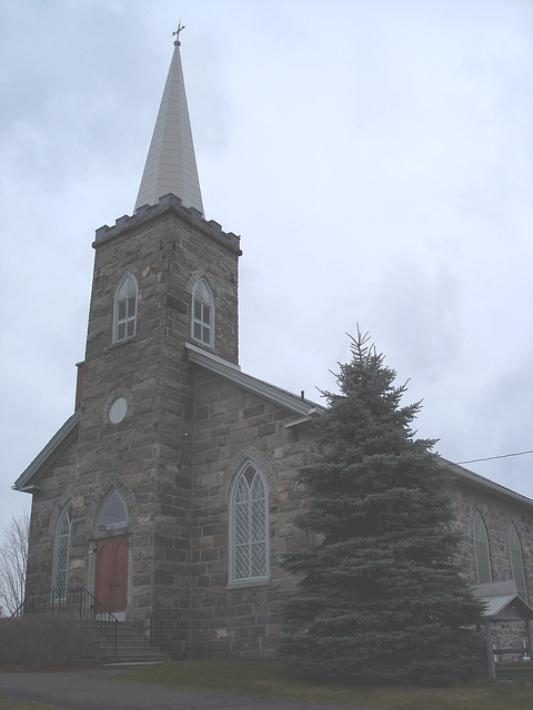 Église et cimetère de Dunham. Québec, Canada . 21-11-2009