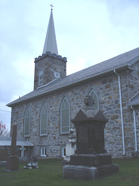 Église et cimetère de Dunham. Québec, Canada . 21-11-2009