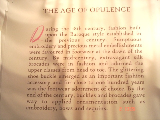 Bata shoe museum  - The age of opulence