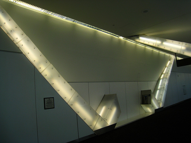 SFO - Light Beams For The Sky Of A Transfer Corridor by Vito Acconci (4534)