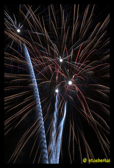 Fireworks at Frühlingsfest Würzburg
