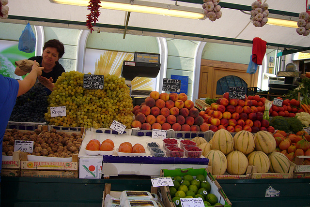 Gemüsemarkt - leckere Früchte