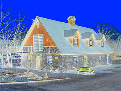 Knowlton  /  Québec, CANADA - 28 mars 2010-  Négatif RVB