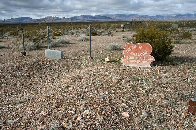Rhyolite Cemetery - Eulah H Gregory (5297)