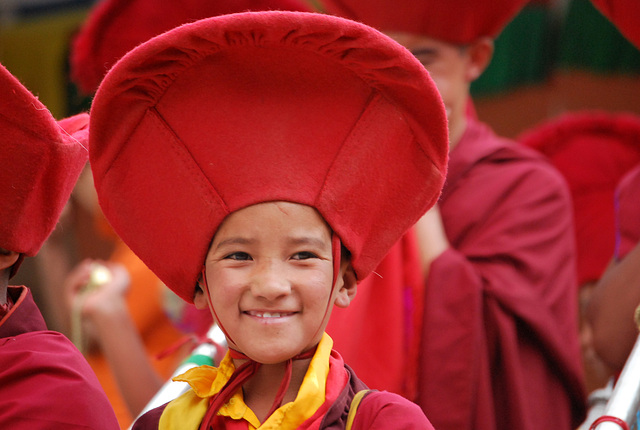 Very young monk. Phyang monastery