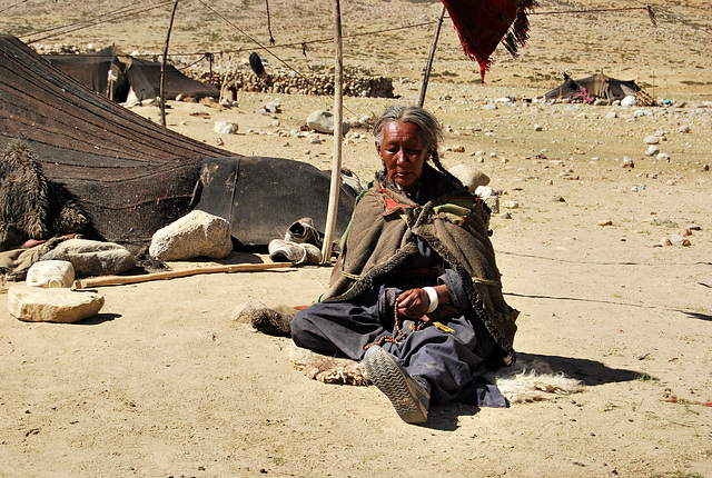 Tibetan woman, Ladakh