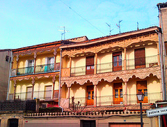 Haro (La Rioja): viejos balcones.