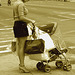 Canal street high-heeled blonde Mom / Juillet 2007 - Sepia