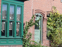 Porte et fenêtres sur Portland -  Maine USA - 11 octobre 2009