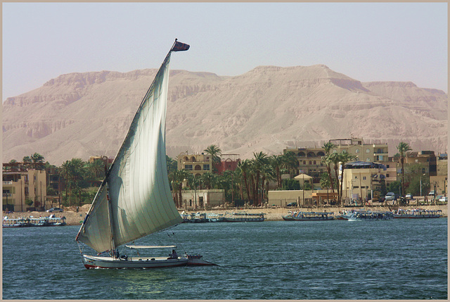 Feluke vor Luxor